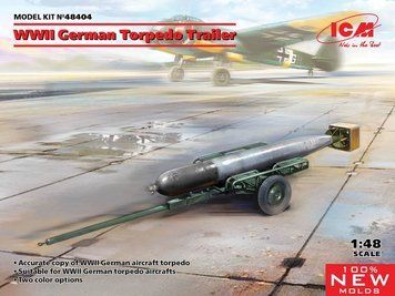 Збірна модель ICM німецький торпедний візок - 1:48 масштабна з пластику, авіація ICM48404 фото