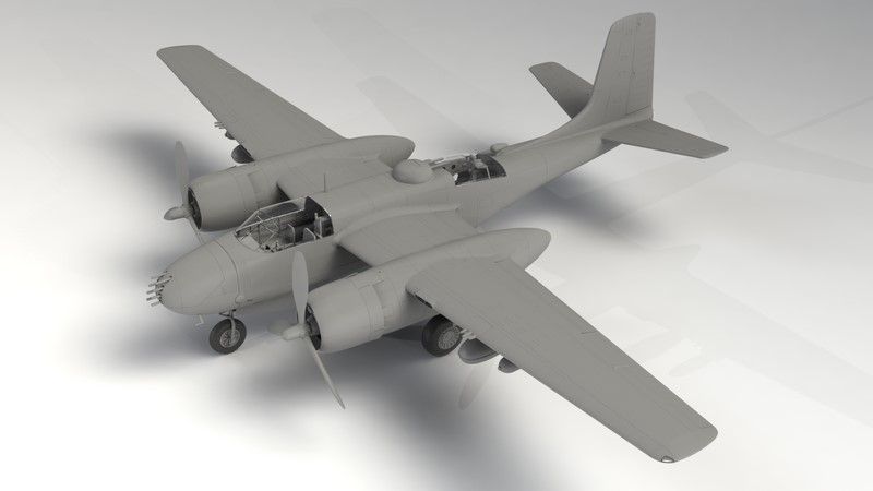 Сборная модель 1:48 штурмовика-бомбардировщика B-26B Invader ICM48281 фото