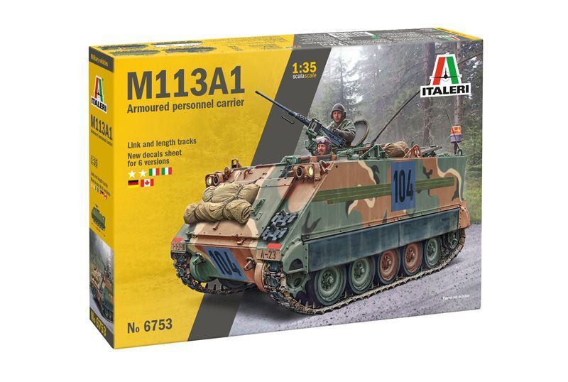 Збірна модель бронетранспортера 1:35 M113A1, Italeri 6753 ITL6753 фото