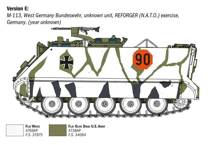 Збірна модель бронетранспортера 1:35 M113A1, Italeri 6753 ITL6753 фото