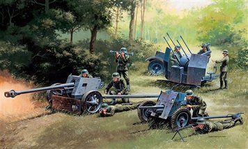 Сборная модель пушек PAK35, PAK40, FLAK38 1/72, Italeri 7026, военная артиллерия и ЗРК ITL7026 фото
