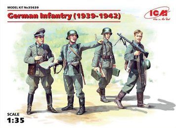 Набір 1:35 фігур Німецька піхота 1939-1942 ICM, діорами: фігури ICM35639 фото