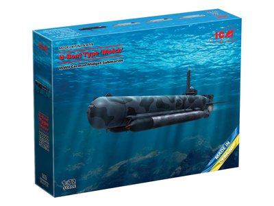Збірна модель 1:72 підводного човна типу 'Molch' ICMS019 фото