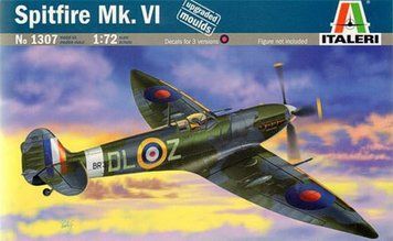 Збірна модель Italeri spitfire Mk.VI - 1:72 масштабна з пластику, військова авіація до 1945 р. ITL1307 фото