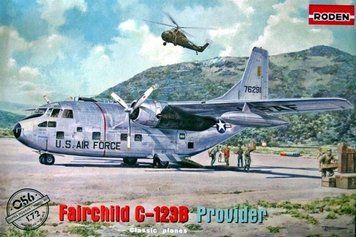 Збірна модель 1:72 літака C-123B 'Provider' Roden, військова авіація після 1945 р. RN056 фото