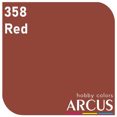 E358 Алкідна емаль червона ARC-E358 фото