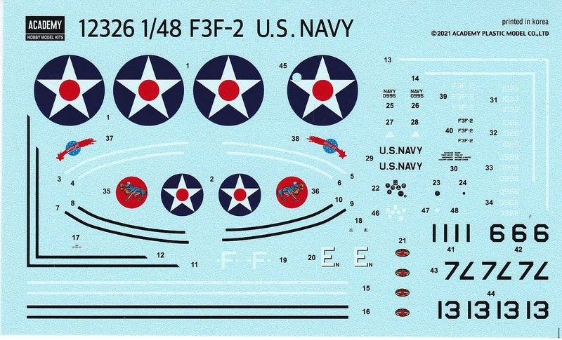 Сборная модель 1:48 истребителя F3F-2 AC12326 фото