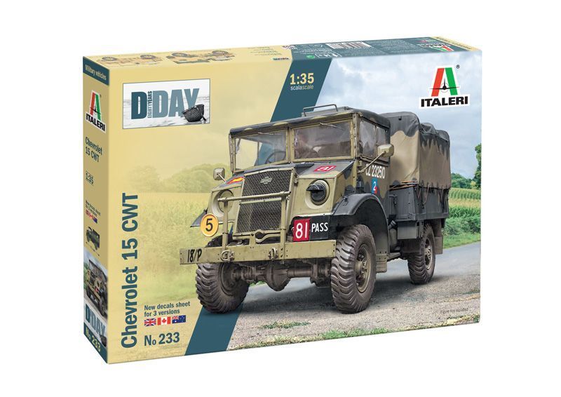 Збірна модель автомобіля Chevrolet 15 CWT 1/35, Italeri 0233, військові автомобілі ITL0233 фото