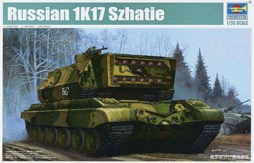 Збірна модель 1:35 лазерного комплексу 1К17 'Стиснення' Trumpeter, військова артилерія і ЗРК TRU05542 фото