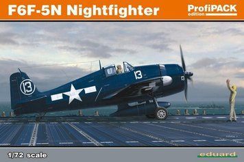 Сборная модель 1:72 истребителя F6F-5N Nightfighter Eduard, военная авиация до 1945 г. EDU7079 фото