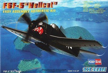 Сборная модель Hobby Boss f6F-5 Hellcat - 1:72 масштабная из пластика, военная авиация до 1945 г. HB80260 фото
