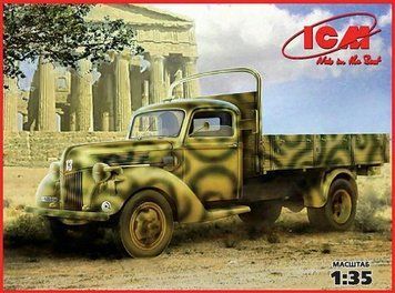 Збірна модель 1:35 вантажного автомобіля V3000S (1941 р.) ICM, військові автомобілі ICM35411 фото