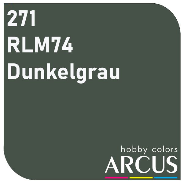 E271 Алкидная эмаль RLM 74 Dunkelgrau ARC-E271 фото