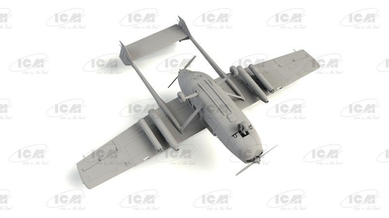 Збірна модель 1:48 літака Cessna O-2A Skymaster ICM48290 фото
