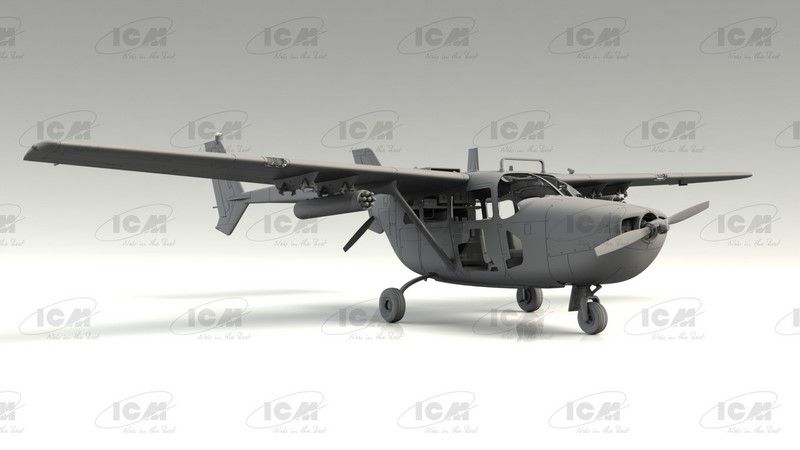 Збірна модель 1:48 літака Cessna O-2A Skymaster ICM48290 фото
