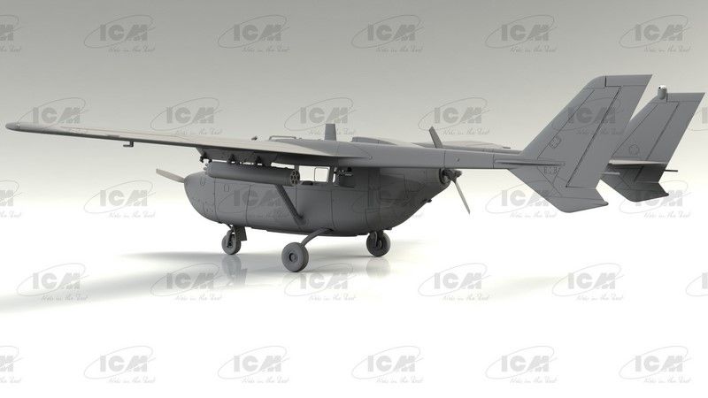 Сборная модель 1:48 самолета Cessna O-2A Skymaster ICM48290 фото