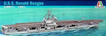 Збірна модель Italeri uSS 'Ronald Reagan' - 1:720 масштабна з пластику, флот і військові кораблі ITL5533 фото