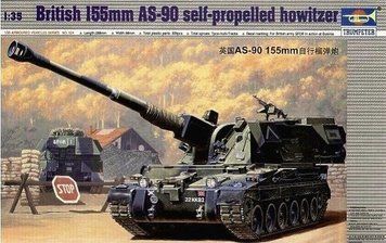 Збірна модель Trumpeter 155-мм гаубиця AS-90 - 1:35 масштабна з пластику, танки і САУ TRU00324 фото