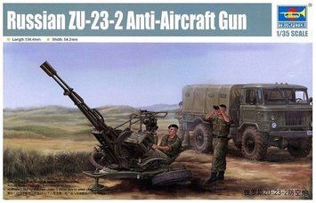 Збірна модель Trumpeter зУ-23-2 - 1:35 масштабна з пластику, військова артилерія і ЗРК TRU02348 фото