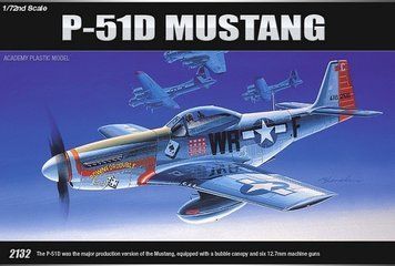 Збірна модель 1:72 винищувача P-51D 'Mustang' Academy, військова авіація до 1945 р. AC12485 фото