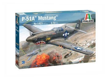 Сборная масштабная модель 1:72 истребителя P-51A Mustang Italeri, военная авиация до 1945 г. ITL1423 фото