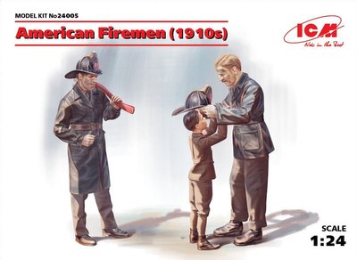 Набор 1:24 фигур Американские пожарные (1910 г.) ICM24005 фото