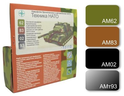 Набор красок №29 'Техника НАТО' Хома (Homa) HOM-SET29 фото
