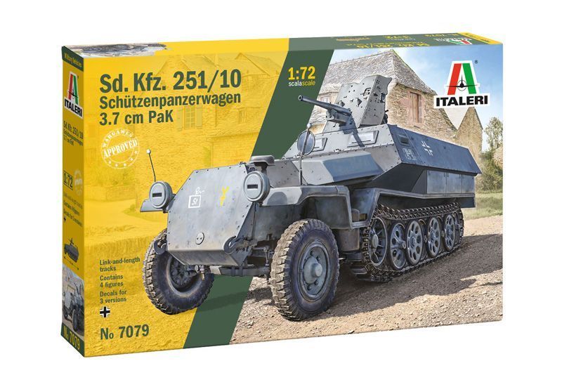 Сборная модель бронетранспортера Sd.Kfz. 251/10 1/72, Italeri 7079, военные бронетранспортеры ITL7079 фото