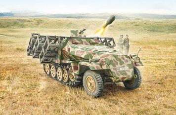 Збірна модель бронетранспортера Sd. Kfz. 251/1 Wurfrahmen Stuka zu Fuss 1/72, Italeri 7080, військові бронетранспортери ITL7080 фото
