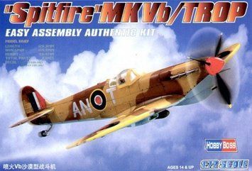 Сборная модель Hobby Boss spitfire Mk.Vb/Trop - 1:72 масштабная из пластика, военная авиация до 1945 г. HB80213 фото