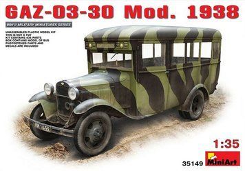 Сборная модель 1:35 автобуса ГАЗ-03-30 MiniArt, военные автомобили MA35149 фото