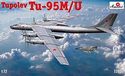 Збірна модель 1:72 бомбардувальника Ту-95М/У AMO72032 фото