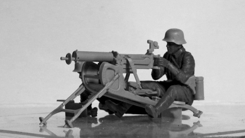 Кулемет MG 08 з розрахунком - 1:35 ICM35645 фото