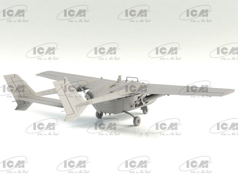 Сборная модель 1:48 самолета Cessna O-2A Skymaster (поздний) ICM48292 фото