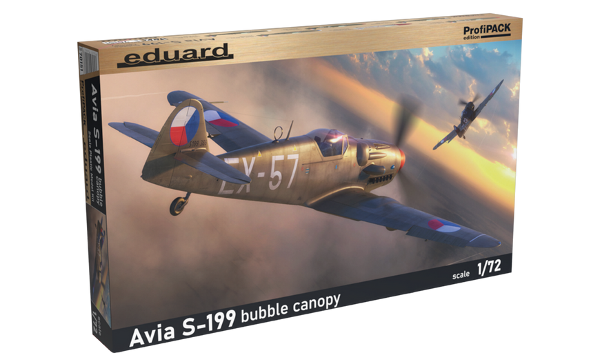 Сборная модель 1:72 истребителя Avia S-199 EDU70151 фото