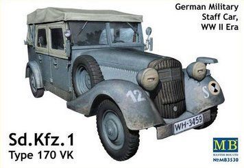 Збірна модель Master Box #Sd.Kfz.1 Typ 170VK - 1:35 масштабна з пластику, військові автомобілі MB3530 фото