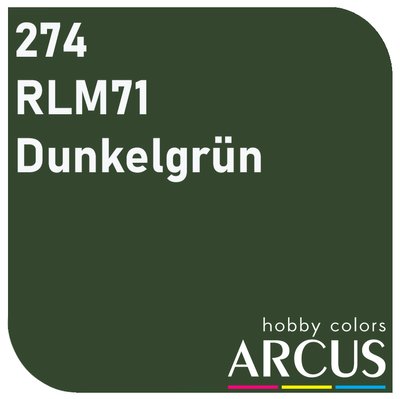 E274 Алкидная эмаль RLM 71 Dunkelgrün ARC-E274 фото