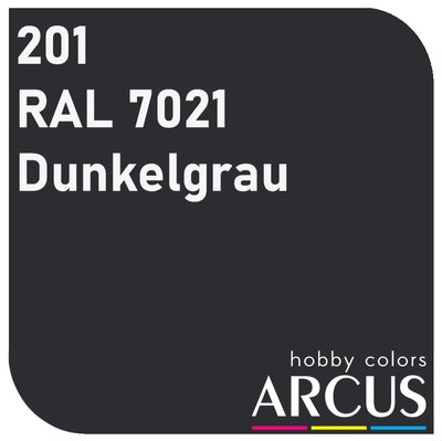 E201 Алкідна емаль RAL 7021 Dunkelgrau Алкідна емаль RAL 7021 Dunkelgrau ARC-E201 фото