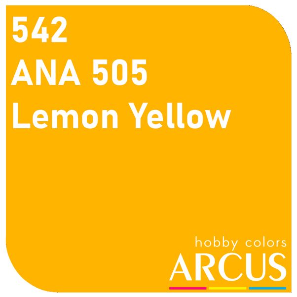 E542 Алкидная эмаль ANA 505 Lemon Yellow ARC-E542 фото