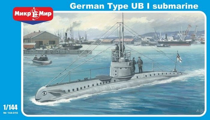 Збірна масштабна модель 1:144 підводного човна UB-1 MM144016 фото