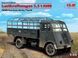 Збірна модель 1:35 вантажівки Lastkraftwagen 3.5t AHN ICM, військові автомобілі ICM35416 фото 1