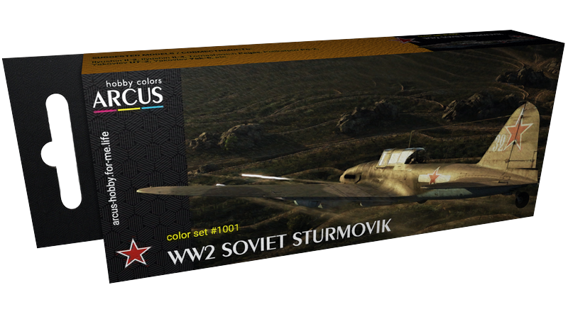 1001 Набор красок 'WW2 Soviet Sturmovik' ARC-SET01001 фото