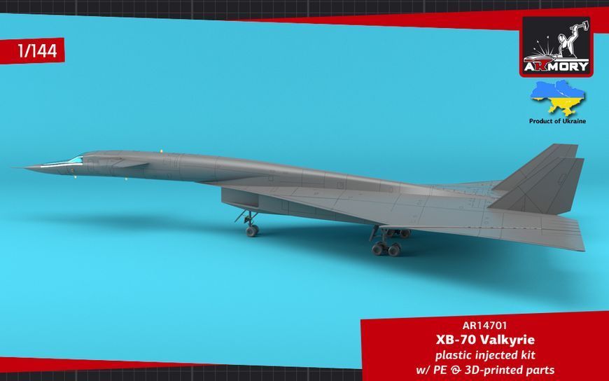 Збірна модель літака 1:144 XB-70 Valkyrie, Armory 14701 ARM14701 фото