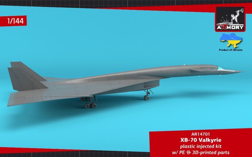 Збірна модель літака 1:144 XB-70 Valkyrie, Armory 14701 ARM14701 фото