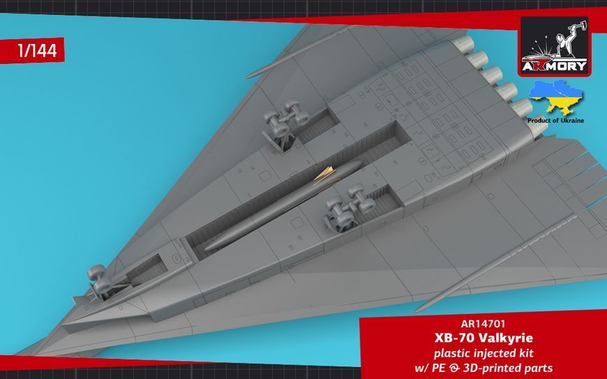 Збірна модель літака 1:144 XB-70 Valkyrie, Armory 14701 ARM14701 фото