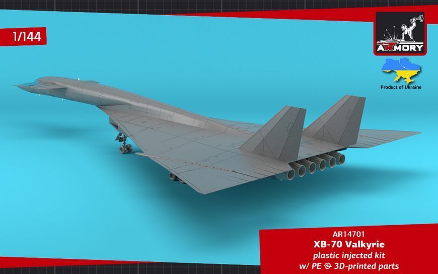 Збірна модель літака 1:144 XB-70 Valkyrie, Armory 14701 ARM14701 фото