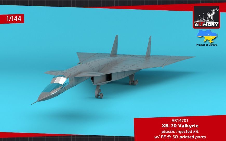Збірна модель літака 1:144 XB-70 Valkyrie, Armory 14701 ARM14701 фото