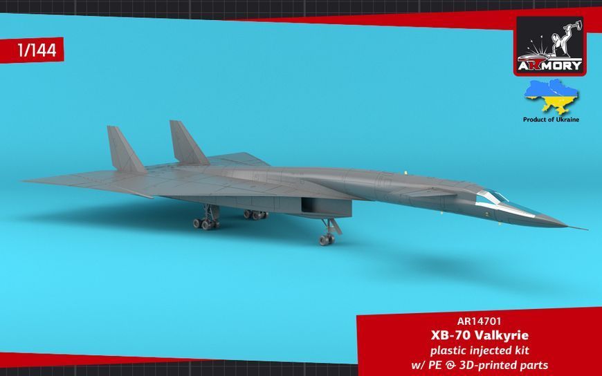 Збірна модель літака 1:144 XB-70 Valkyrie, Armory 14701 ARM14701 фото