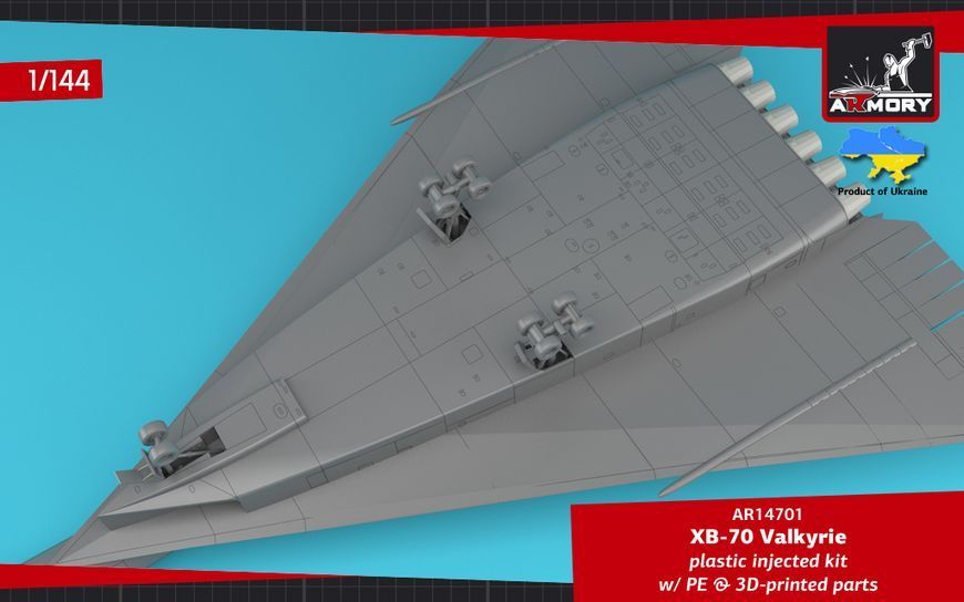 Збірна модель літака 1:144 XB-70 Valkyrie, Armory 14701 ARM14701 фото