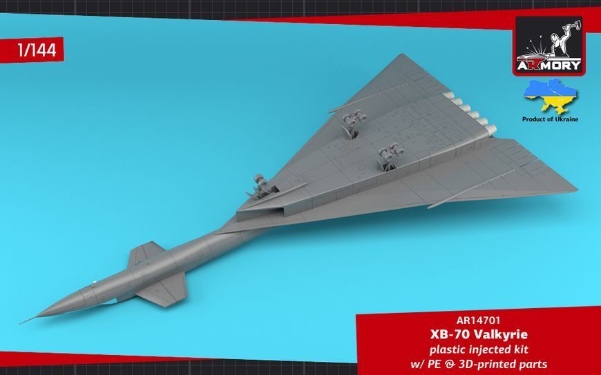 Збірна модель літака 1:144 XB-70 Valkyrie, Armory 14701 ARM14701 фото